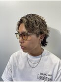 波巻きスパイラルパーマ刈り上げツーブロック
