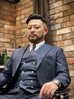 ヒロギンザバーバーショップ 丸の内店(HIRO GINZA BARBER SHOP)&nbsp;スーツスタイル×サイドパート【東京駅/フェード】