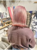 【Marl】ペールピンクカラー×外ハネ