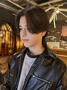 ノラ ヘアーサロン(NORA HAIR SALON) 【石山】韓国センターパートウルフ