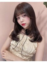 ボタン シブヤ(VOTAN SHIBUYA) ラベンダー/グレージュ/韓国ヘア/渋谷/レイヤー/顔まわり