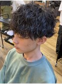 波巻きプードルパーマ