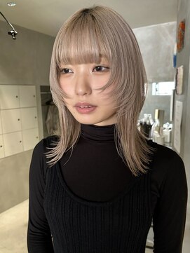 ハウ 心斎橋(how) ロング顔周りレイヤーカット小顔カット艶髪20代30代40代