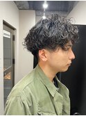 【メンズ】ツイストスパイラルパーマ/メンズパーマ波巻きパーマ