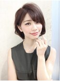 艶髪♪大人丸みショートカット