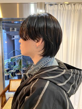 パープル(PURPLE) マッシュウルフ/メンズウルフ/メンズカット/ショートヘア