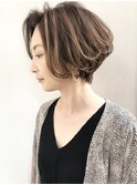 ショートヘア/大人ガーリー/チョコレート/モード/プリカール g