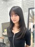 【強いクセも潤いサラ艶へ♪】カット+プレミアムストレート