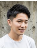 ▼フェザーショート/メンズカット/ツーブロック/ビジネスマン