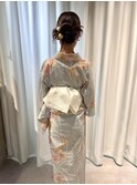 カチモリタイトシニヨン×浴衣着付