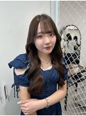 Rina 透明感オリーブグレージュ/韓国巻き