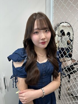 Rina 透明感オリーブグレージュ/韓国巻き