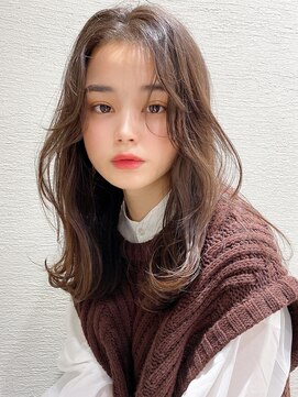 アフロート エル 大阪(AFLOAT L) 似合わせカット×顔周りレイヤー/ココアベージュ