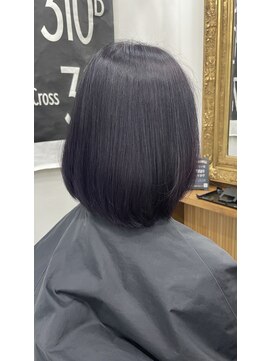 ヘアーサロン 6(hair salon) リアルなブリーチ無しブルーパープル