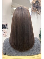 カットサロン ウシジマ(CUT SALON USHIJIMA)&nbsp;【美髪ストレート/顔まわりレイヤー/ショコラブラウン】
