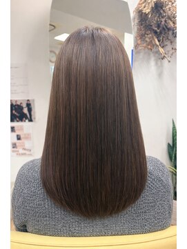 カットサロン ウシジマ(CUT SALON USHIJIMA) 【美髪ストレート/顔まわりレイヤー/ショコラブラウン】