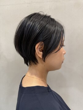 ソワネ 表参道(soigne) 髪質改善カラーの丸みショートボブ*