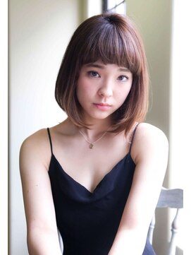 シエナ 渋谷(Siena) Siena うる艶ボブxシアーベージュ