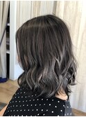 ダークアッシュ×ハイライト×グレージュ