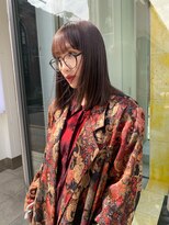 モイシェン(mauschen)&nbsp;切りっぱなしロブ×ラベンダーグレージュ