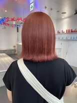 ゲーム 原宿店(GAME)&nbsp;ピンクオレンジ/ダブルカラー/ケアブリーチ/髪質改善/原宿