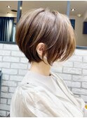 30代40代50代・大人ショートボブ・白髪ぼかし・小顔カットBISA