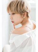 【Luana梅田　ショート×ハイトーンべージュ】