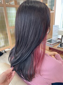 アドラーブル 長岡リップス旭岡店(adorable) 暗髪 インナーピンクカラー 10代20代30代