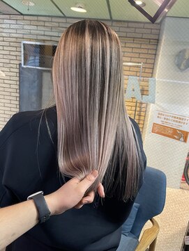 ラフ(LAFF) #黒髪#ボブルフ#ネビージュ#小顔#ワンレン