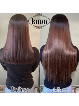クオン(kuon) ロングヘア＋職場にバレないハイライト【シールエクステ】