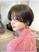 大人可愛い20代30代40代50代小顔ショートボブ丸みショートくびれ