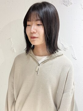 ラミエ バイ メルト 吉祥寺(lamie by melt) "久保田"切りっぱなし伸ばしかけボブ地毛風ストレート