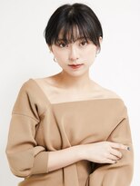 オンク 新宿(onk)&nbsp;黒髪/グレーベージュ/レイヤーロング/前髪パーマ[新宿駅]