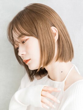 バルミー バイ エスドットブルーム 難波店(BALMY by S.BROOM) 【BALMY　難波】透明感☆シアーベージュボブ