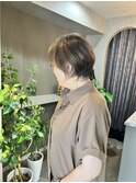 白髪ぼかし×ショート