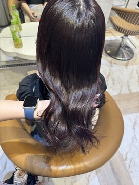 ロンドローズ 名古屋(Lond damaskRose) ブリーチ 学割 オリーブベージュ レイヤーカット リタッチ884