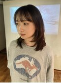 【あきら】ミディアムレイヤーカットハッシュカット韓国ヘア