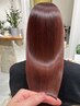 カット+部分ケアブリーチ+最高峰透明感カラー+oggi otto20Ｔr 22900→21400～
