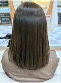 セミロング×マット