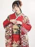 【顔合わせ/成人式】振袖《スタンダード》+着付け+無料ヘアセット+小物