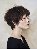 ☆オリーブグレーココアベージュ小顔クラゲヘアー/黒髪/髪質改善