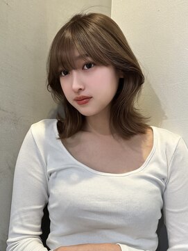 ロンド メリー 大宮(Lond merry) イメチェン外ハネボブ美髪ワイドバングレイヤー韓国ブリーチなし