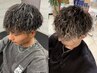 【代表/松崎限定】 メンズカット＋パーマ＋ハイライト ￥24200