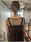 大人気20代30代◎ナチュラルベージュカラー玉ねぎヘアアレンジ