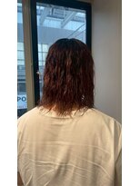 パーミル ヘア クマモト(permille ‰ hair Kumamoto)&nbsp;ブリーチパーマ×レッド