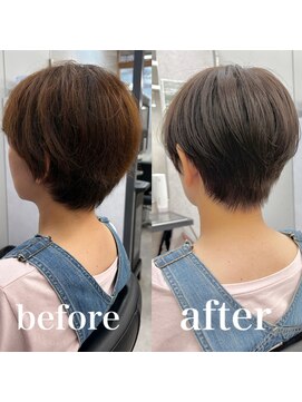 ヘアサロン ドットプラス 町田店(dot. plus) 大人のマッシュショート/くびれヘア/夏のヘアアレンジ/町田