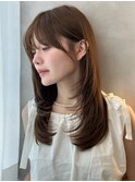 韓国美髪レイヤーカット小顔顔周りレイヤーワンカール髪質改善