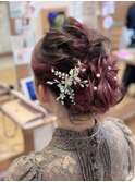 結婚式/お呼ばれヘア/パーティーヘア/アレンジヘア/