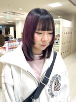 ケンジ 平塚ラスカ店(KENJE)&nbsp;ピンクラベンダー/インナーカラー/ハッシュカット/平塚/湘南