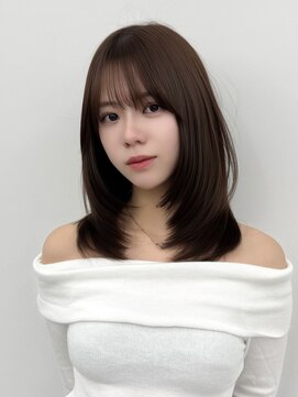アマトウキョウスマートサロン(AMA TOKYO×Smart Salon) くびれレイヤー/顔まわりカット/レイヤーカット/小顔ヘア